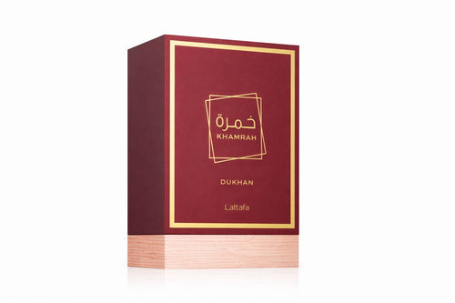 Lattafa Khamrah Dukhan Lattafa, un parfum oriental intens, dulce-fumat, persistent, care durează ore întregi.