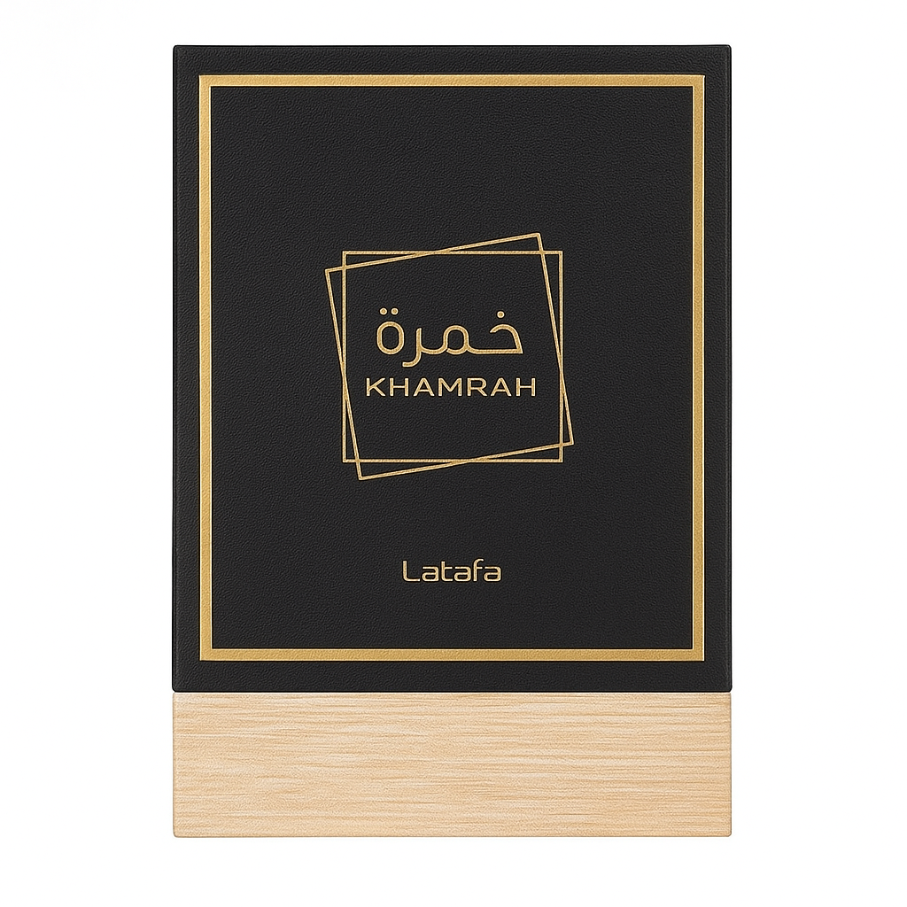 Lattafa Khamrah EDP 100 ml parfum oriental dulce unisex cu vanilie, scorțișoară și ambră