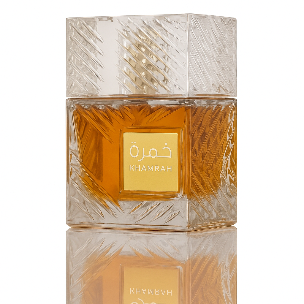 Lattafa Khamrah EDP 100 ml parfum oriental dulce unisex cu vanilie, scorțișoară și ambră