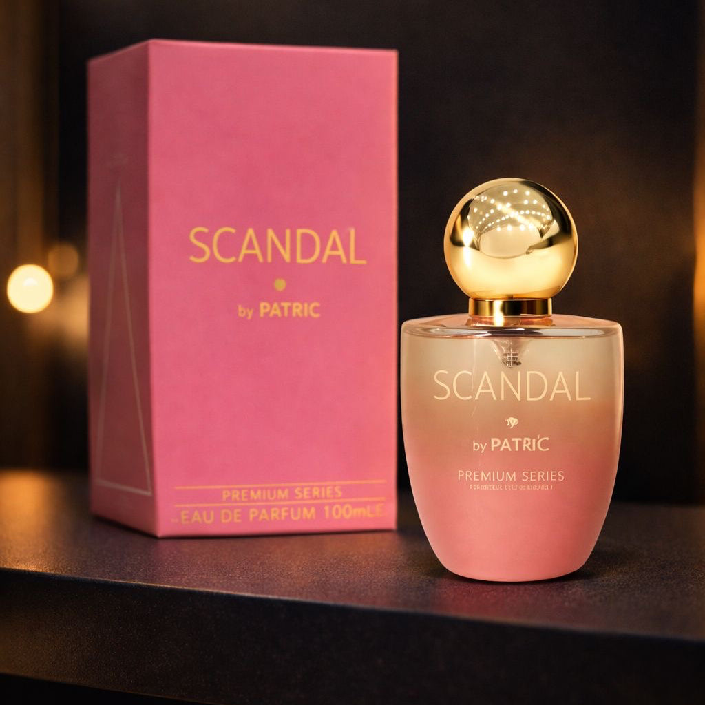 Scandal by Patric  100 ml parfum feminin care rezistă ore întregi se simte clar și nu dispare după prima ieșire